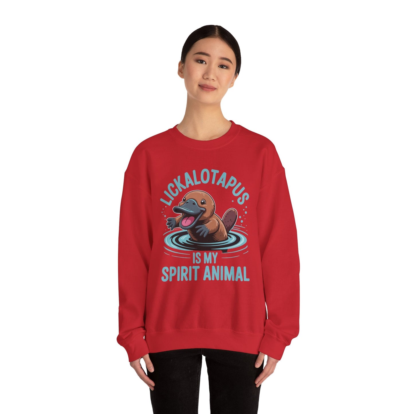 Vintage Funny Lickalottapus Is My Spirit Animal Lovers Meme Sweatshirt