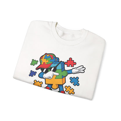 Dabbing Puzzle Autism Awareness Sweatshirt