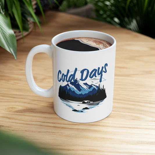 Cold Days Club Retro Aesthetic Coffee Mug