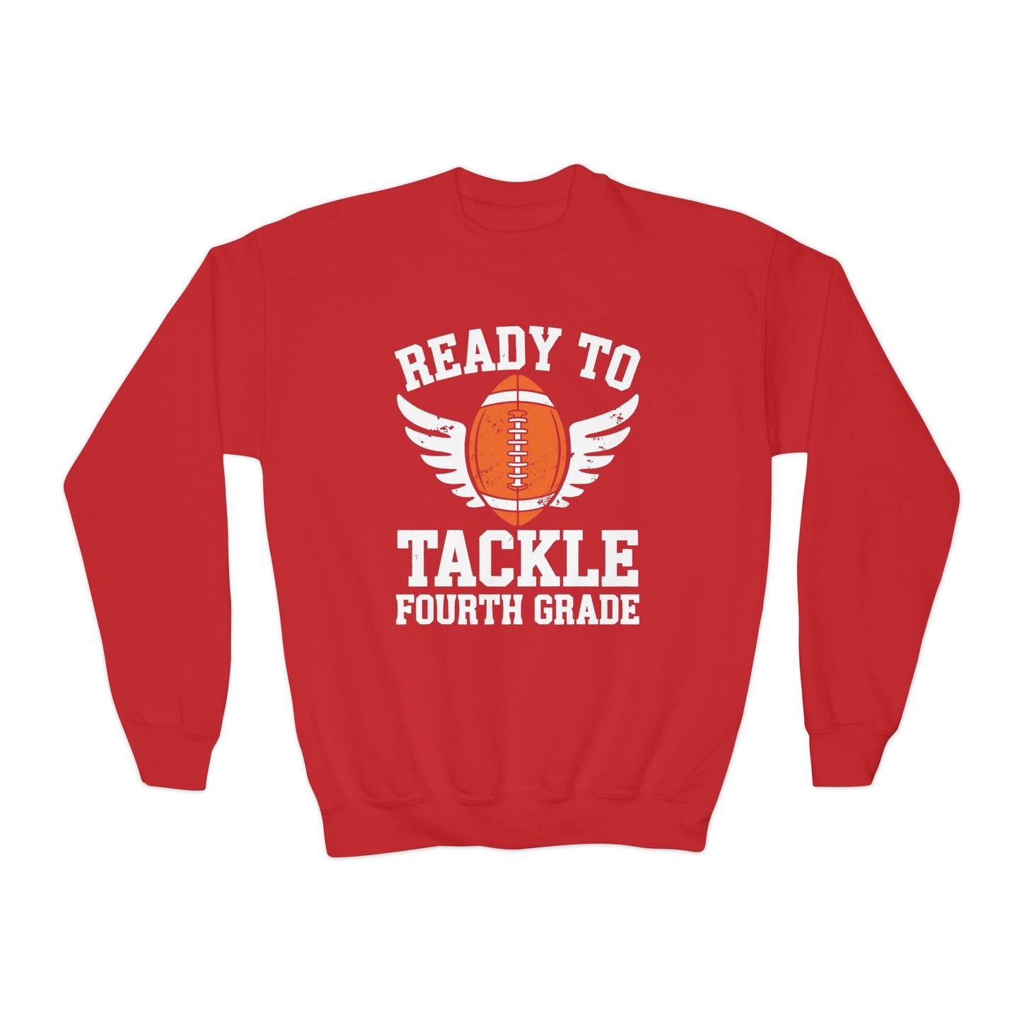 Ready To Tackle Fourth Grade Back To School Football Sweatshirt