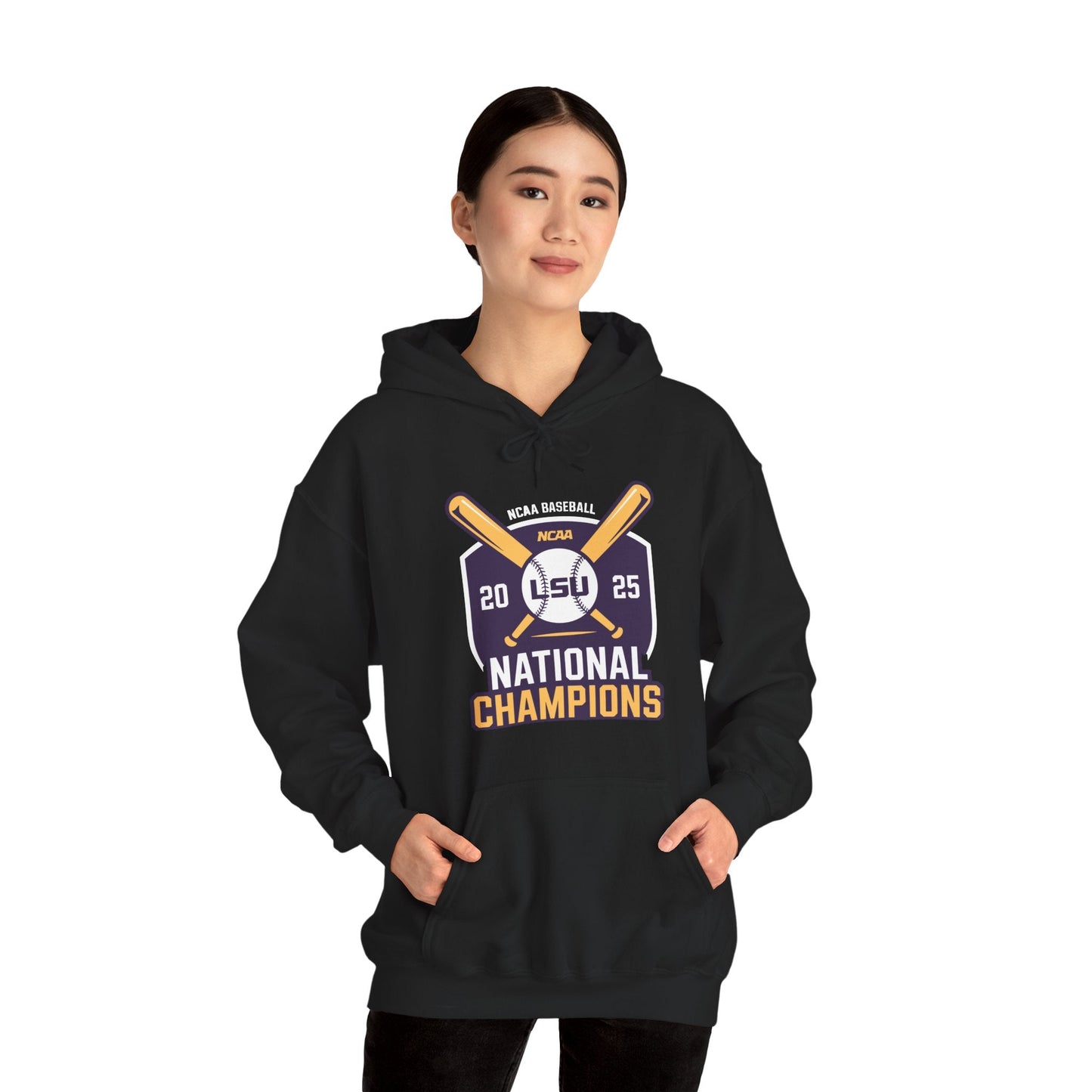 LSU Baseball 2025 National Champions Logo Hoodie