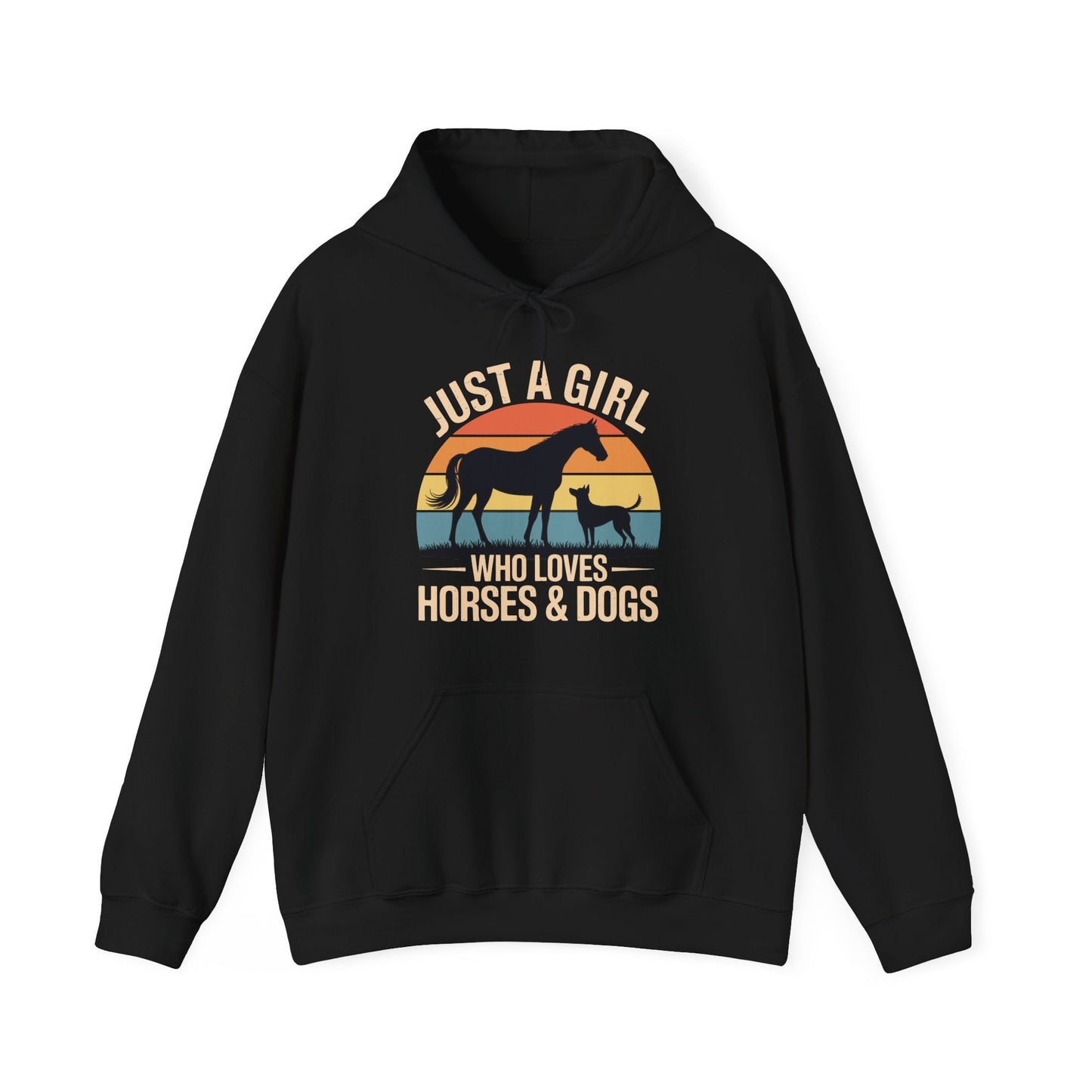 Just A Girl Who Loves Horses and Dogs Women Girls Hoodie