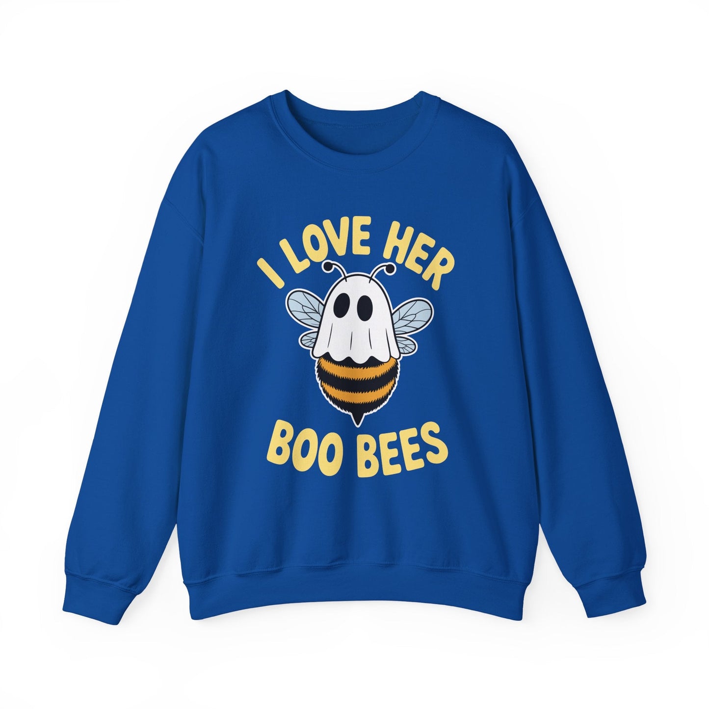 I Love Her Boo Bees Couples Halloween Adult Costume His Men Sweatshirt