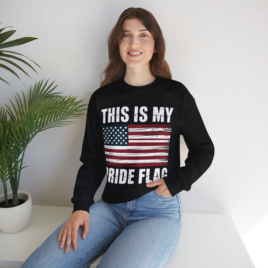 This Is My Pride Flag USA American 4th of July Patriotic Sweatshirt