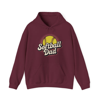 Funny Fathers Day Softball Dad Gift From Daughter Son Wife Hoodie