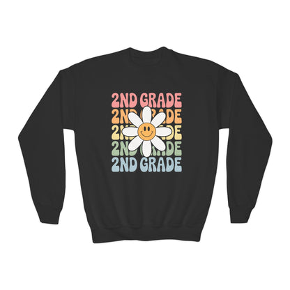 Groovy 2nd Grade Back To School First Day of Second Grade Sweatshirt