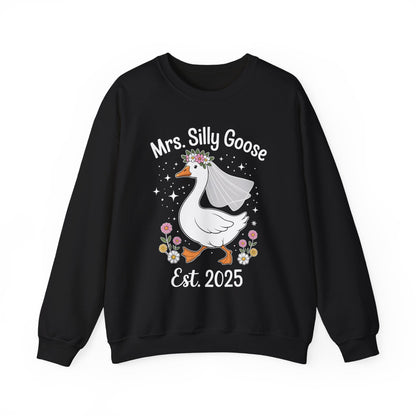 Mrs. Silly Goose Couple Matching Wedding Funny Bride to Be Sweatshirt