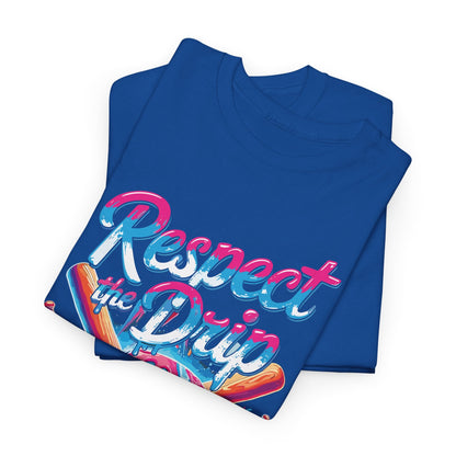 Baseball Drip For Boys Ice Cream Respect The Drip Baseball T-Shirt