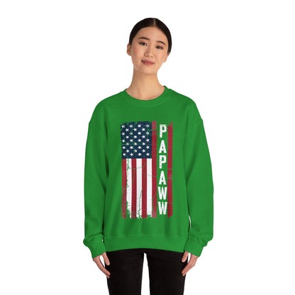 Papaw Grandpa US American Flag Shirt Grandfather Day Sweatshirt