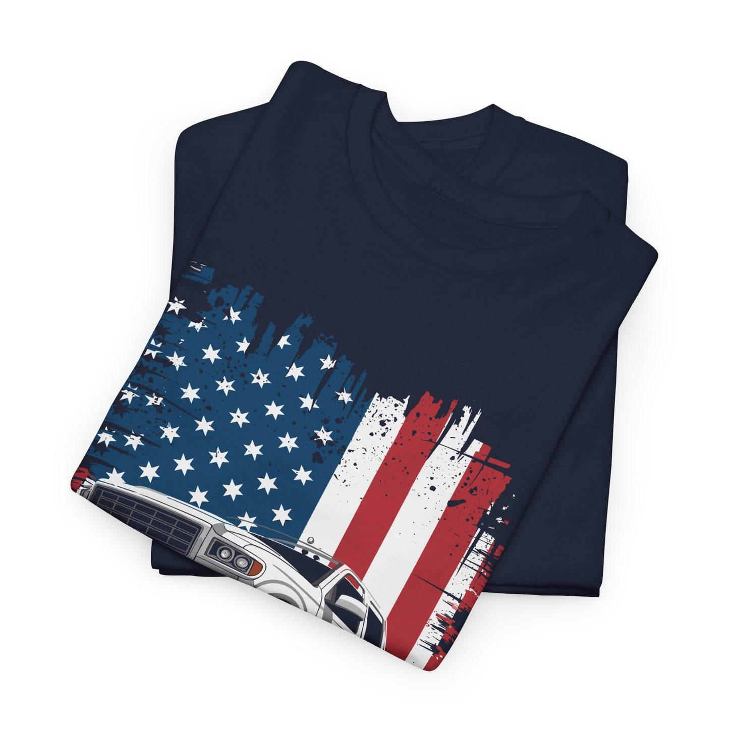 Monster Truck USA Flag American T-Shirt