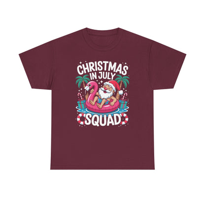 Christmas In July 2025 Squad Summer Beach Vacation Xmas Cool T-Shirt