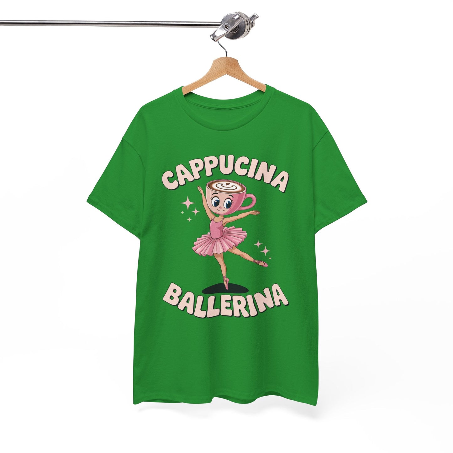 Funny Ballerina Cappuccina Coffee Dance Lovers Italian Meme T-Shirt
