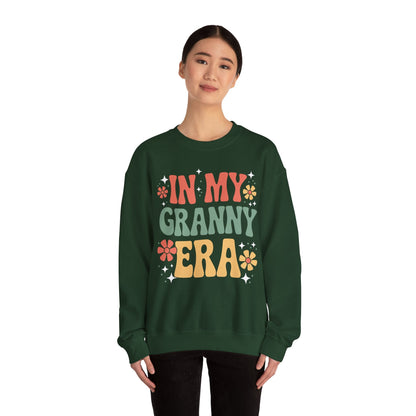 In My Granny Era Funny Sarcastic Groovy Retro Mothers Day Sweatshirt