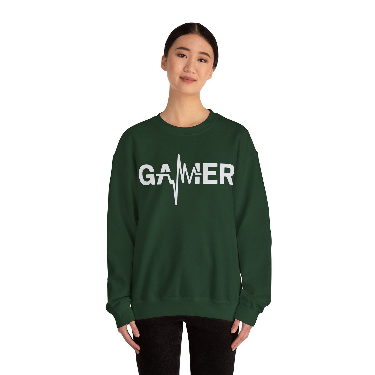 Gamer Heartbeat Video Games Graphic Sweatshirt