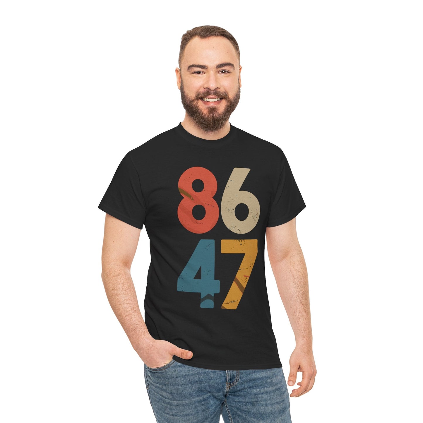 Classic Vintage 80s Style 86 47 Anti Trump T-Shirt