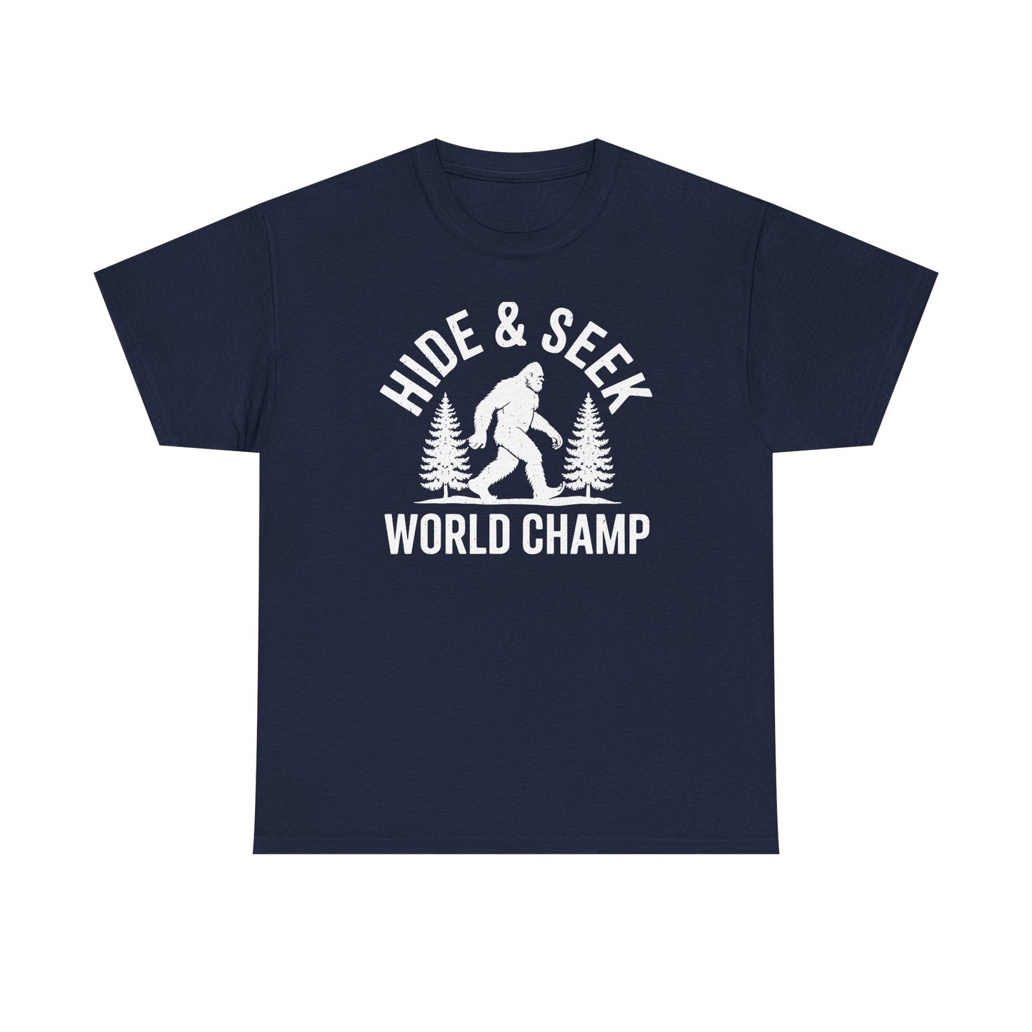 Bigfoot Hide And Seek World Champion Sasquatch Retro Vintage T-Shirt