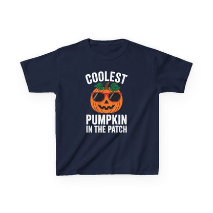 Kids Coolest Pumpkin In The Patch Halloween For Boys Girls T-Shirt