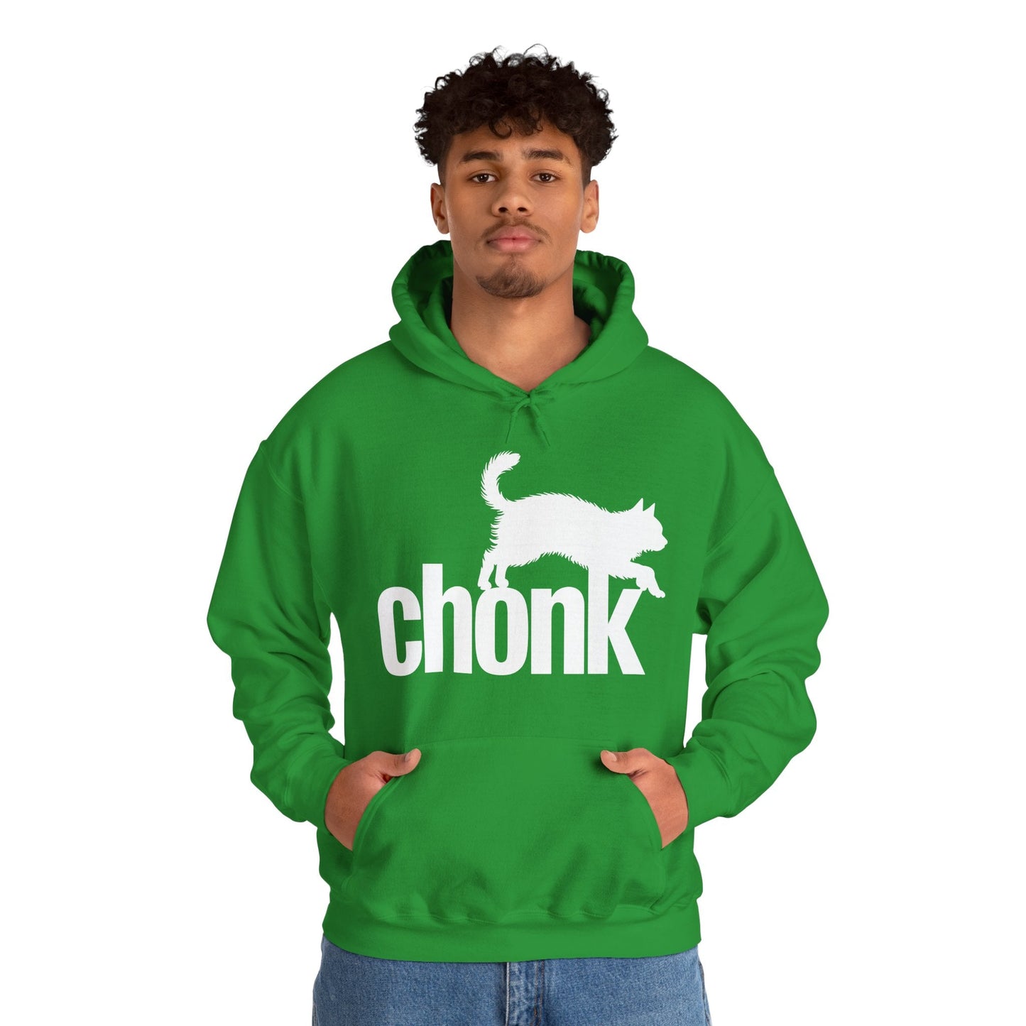 Chonk Cat Meme Funny Black Hoodie
