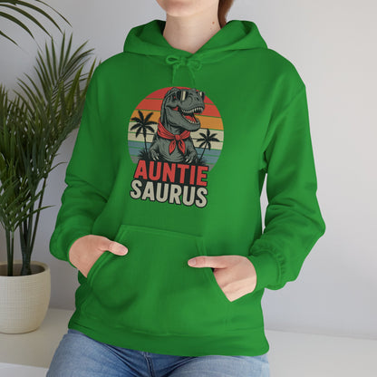 Auntiesaurus T Rex Dinosaur Auntie Saurus Family Matching Hoodie