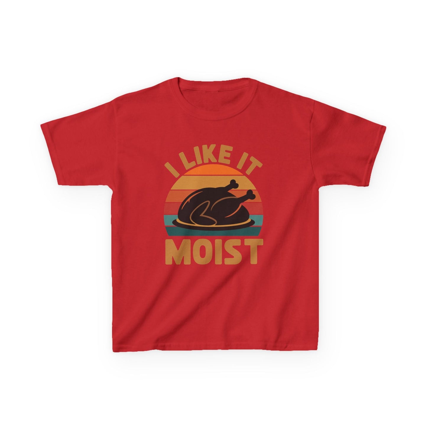 I Like It Moist Unisex Kids Black Thanksgiving T-Shirt