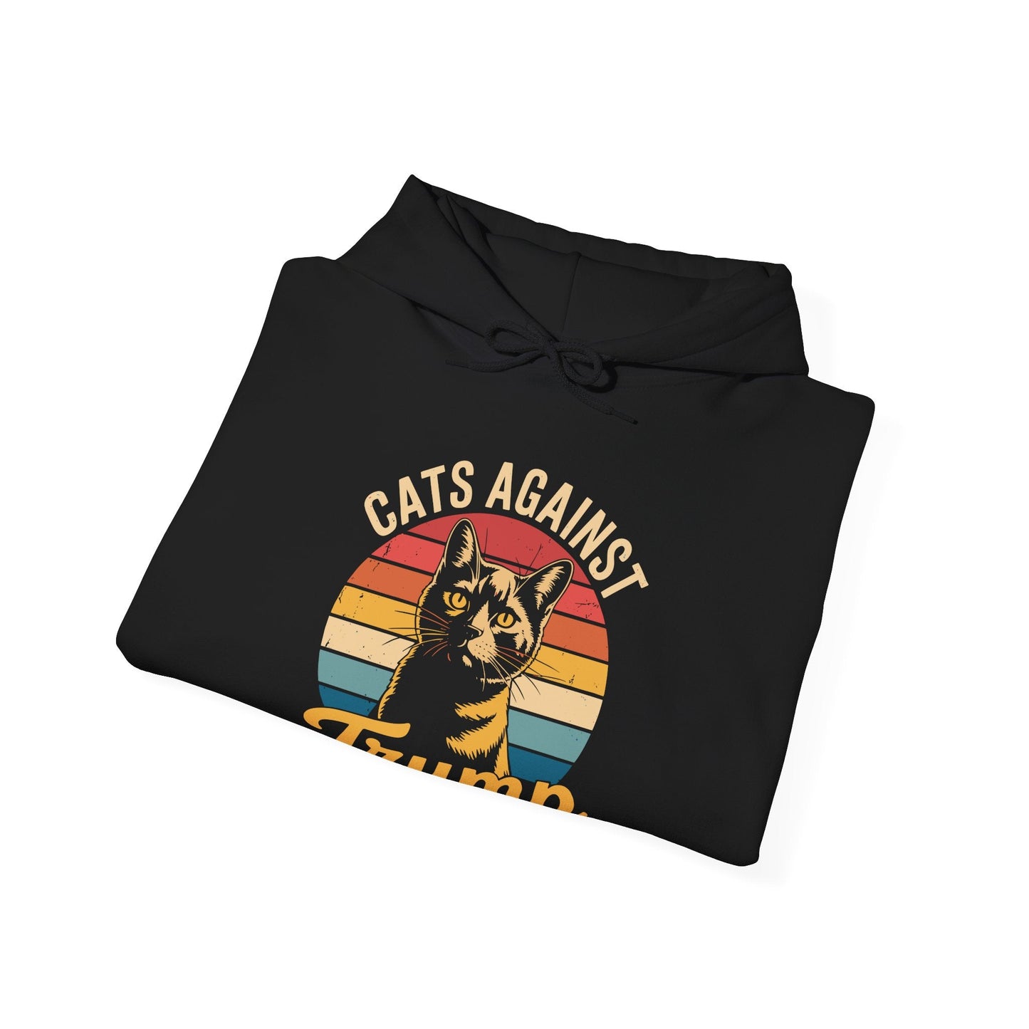 Cats Against Trump Funny Anti Trump Election Funny Cat  Hoodie
