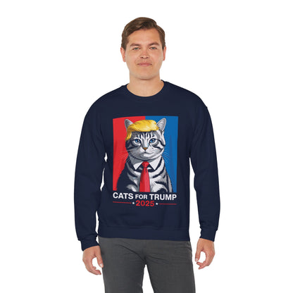 Cats For Trump 2025 Funny Tee For Vance Trump Sweatshirt