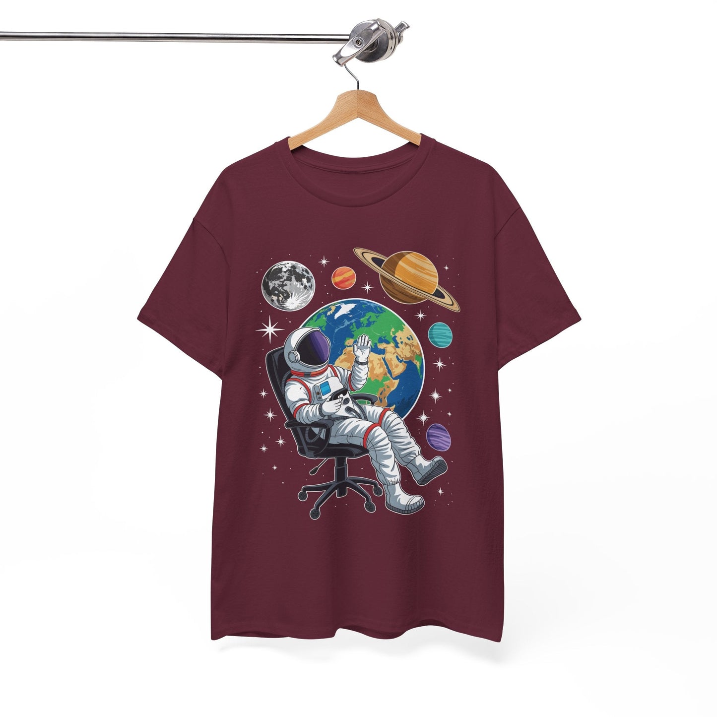 Astronaut Gamer Space Gaming System Planets T-Shirt