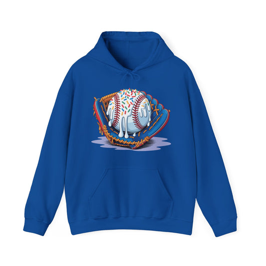Baseball Drip Ice Cream Sprinkles Baseball Glove Hoodie