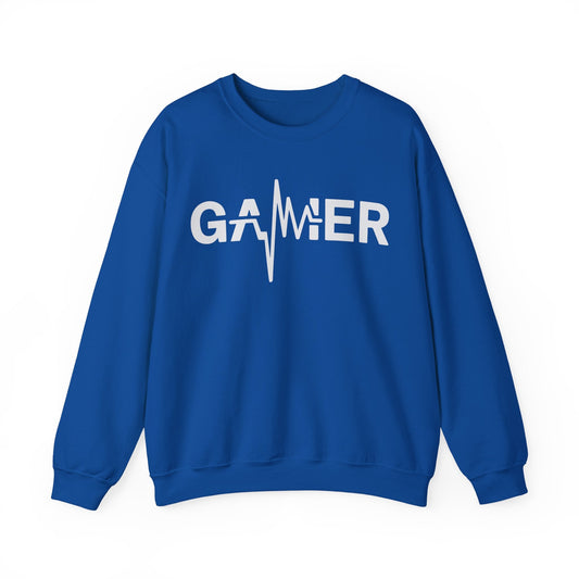 Gamer Heartbeat Video Games Graphic Sweatshirt
