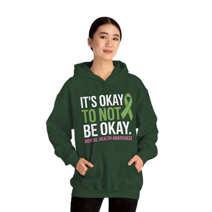 Its Okay To Not Be Okay Mental Health Awareness Ribbon Hoodie