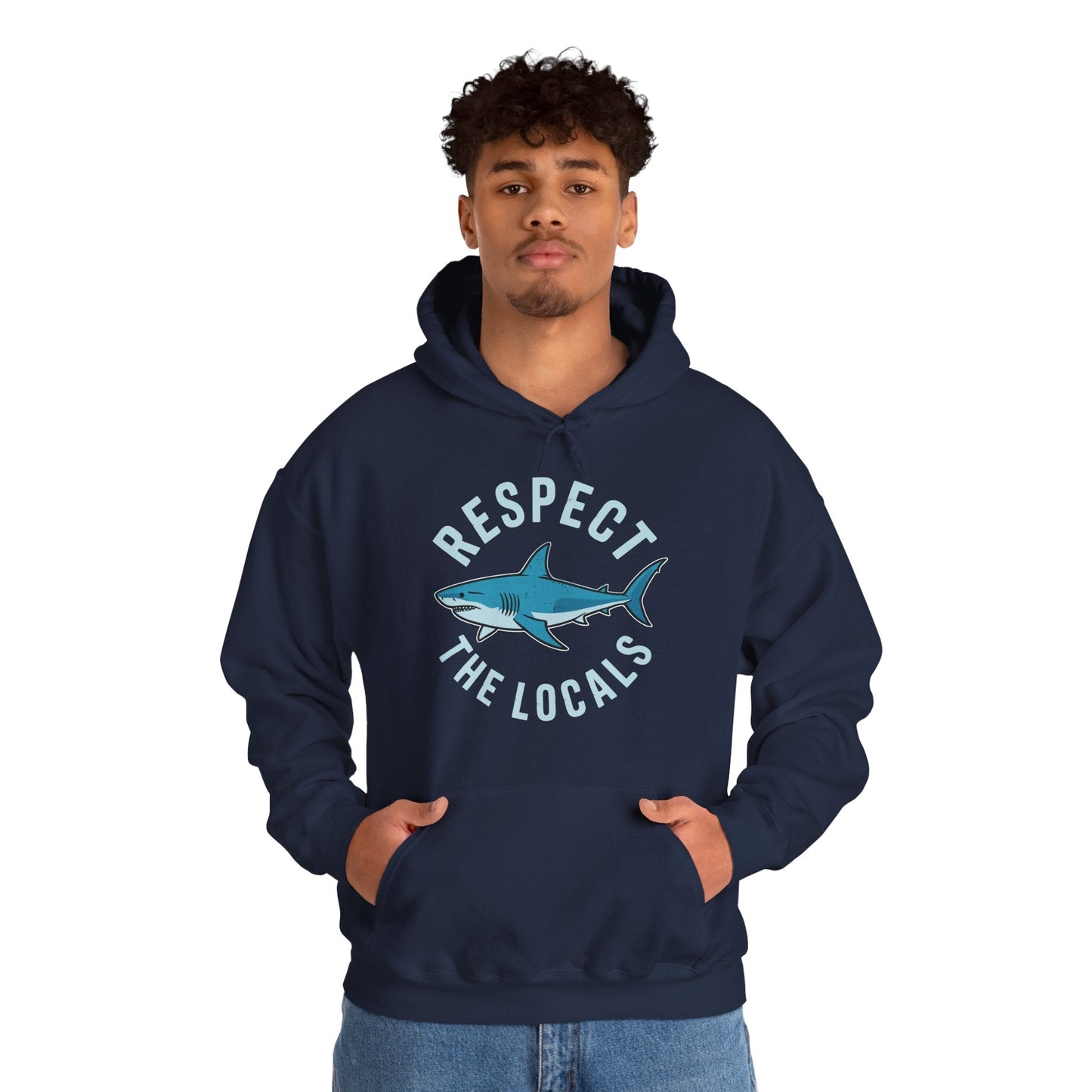 Respect The Locals Shark Ocean Animal Rights Biology Life Hoodie