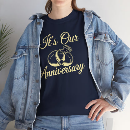 It's Our Anniversary Shirts for Married Couples Husband Wife T-Shirt