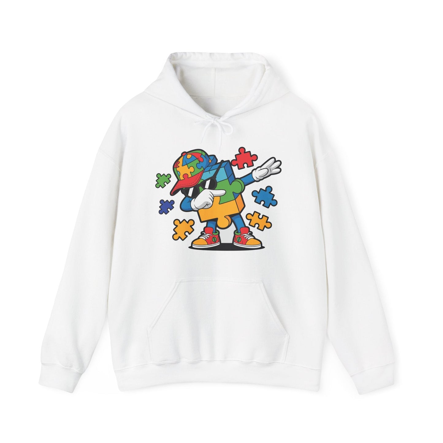 Dabbing Puzzle Autism Awareness Hoodie