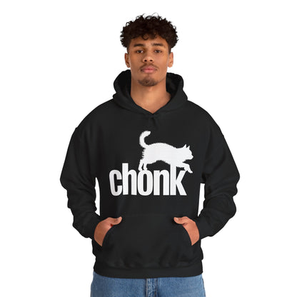 Chonk Cat Meme Funny Black Hoodie