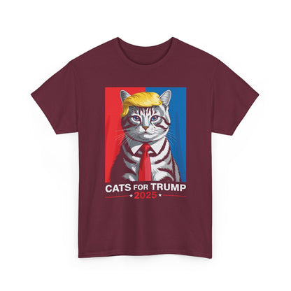 Cats For Trump 2025 Funny Tee For Vance Trump T-shirt