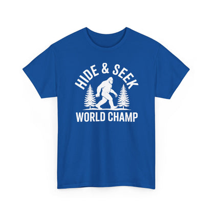 Bigfoot Hide And Seek World Champion Sasquatch Retro Vintage T-Shirt