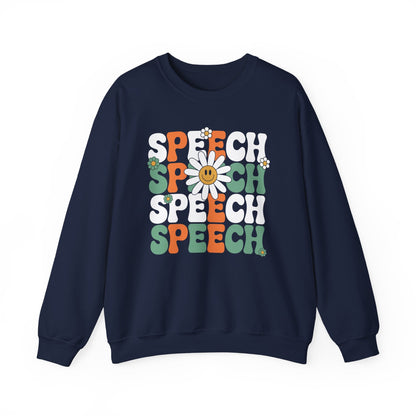 Speech Therapy Retro Speech Language Pathologist Therapist Sweatshirt