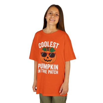 Kids Coolest Pumpkin In The Patch Halloween For Boys Girls T-Shirt