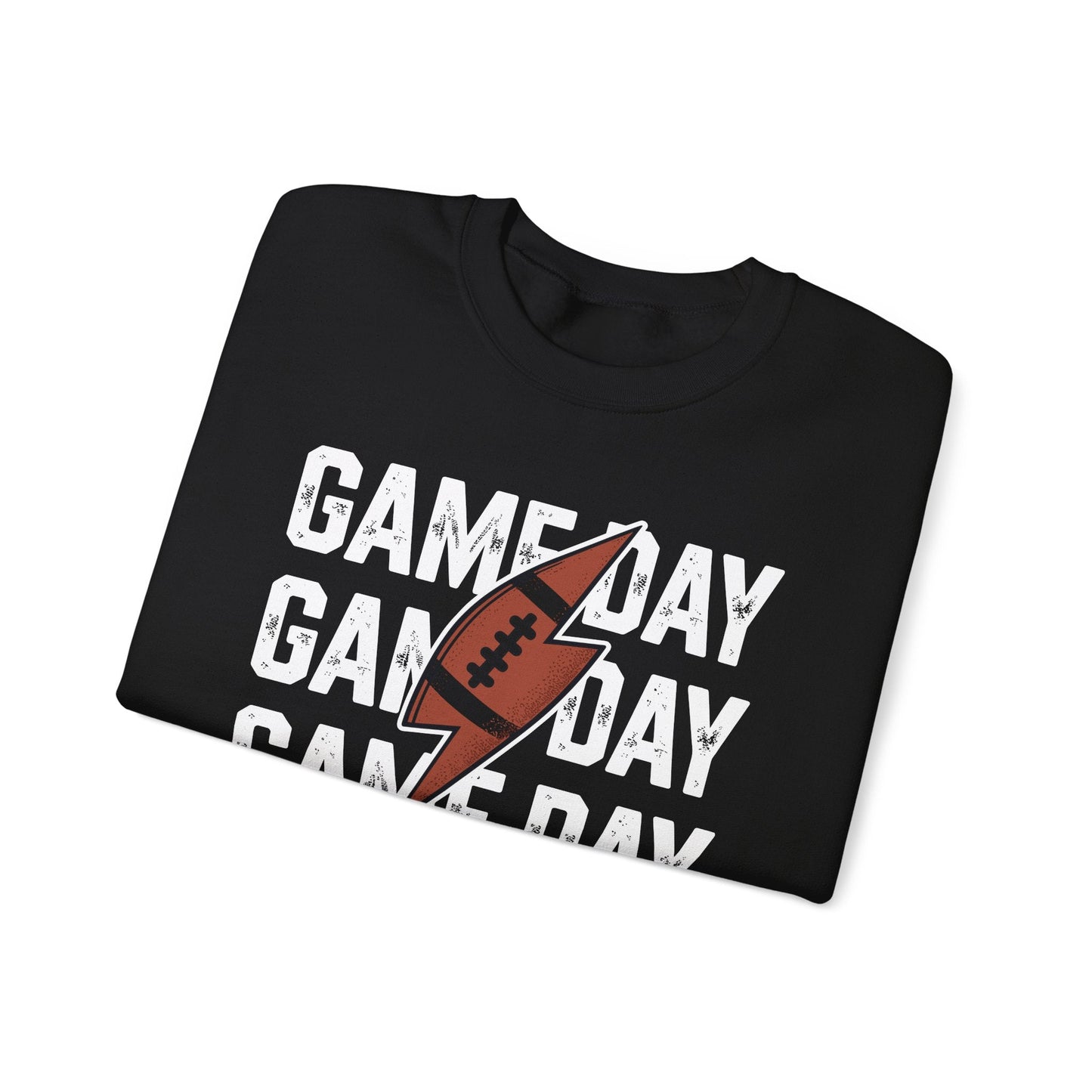 Vintage Game Day Football Lightning Bolt Funny Team Sport Sweatshirt