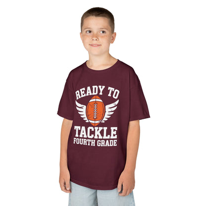Ready To Tackle Fourth Grade Back To School Football T-Shirt