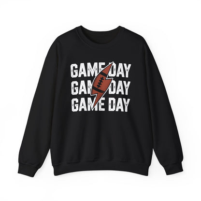 Vintage Game Day Football Lightning Bolt Funny Team Sport Sweatshirt