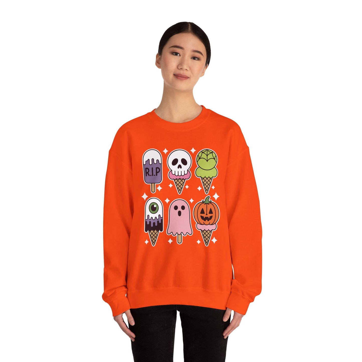 Horror Movie Summer Popsicle Halloween Ice Cream Summer-ween Sweatshirt for Men Women