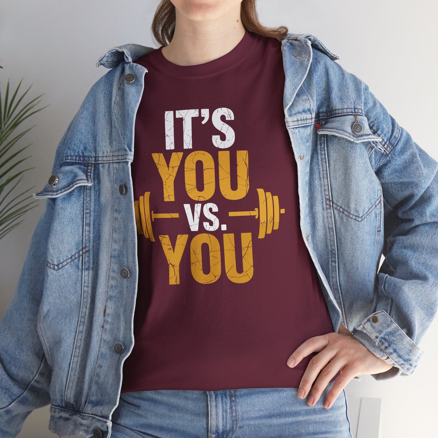 Its You Vs You Workout Gym Workout Motivation Fitness Men Women T-Shirt