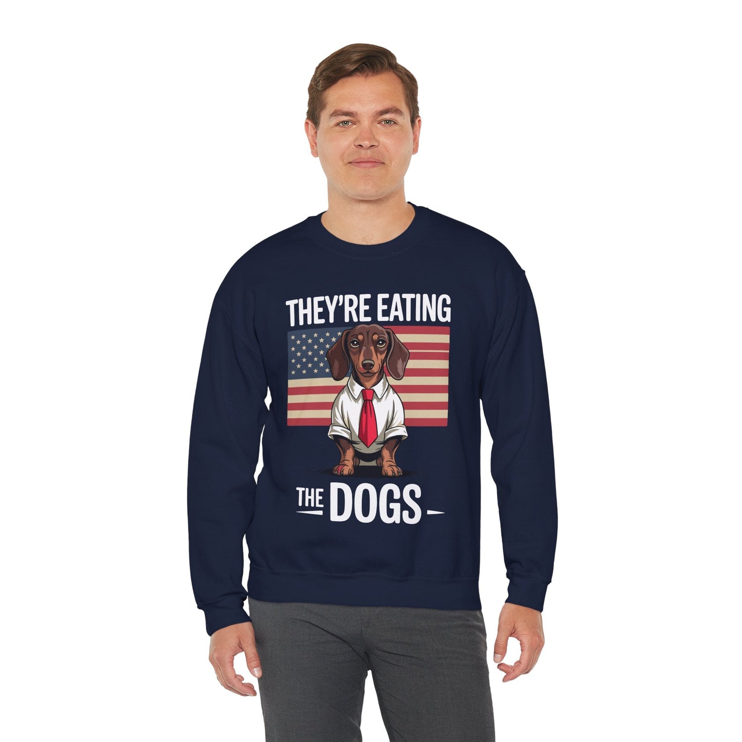 They're Eating the Dogs Trump Hot Dog Sweatshirt