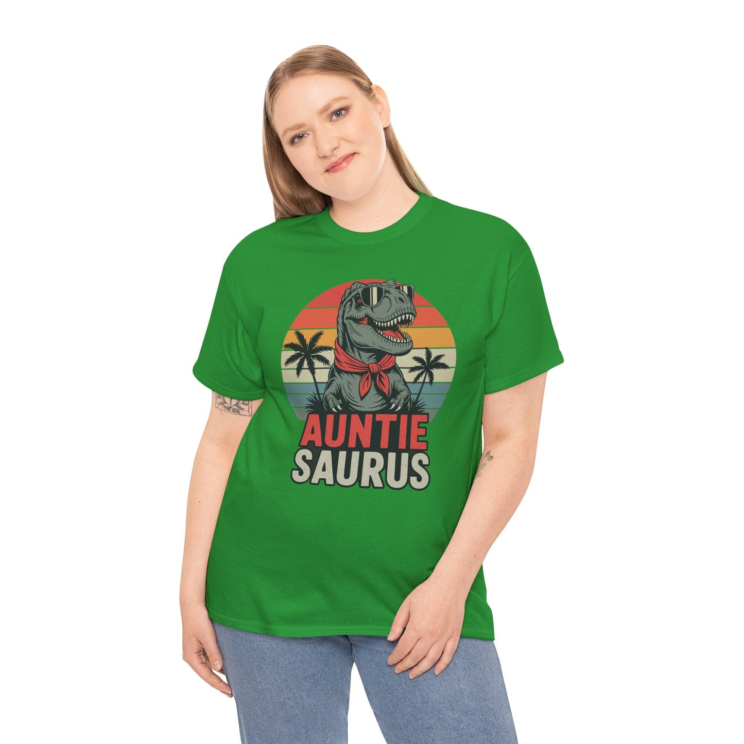 Auntiesaurus T Rex Dinosaur Auntie Saurus Family Matching T-Shirt