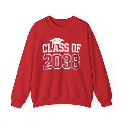 Class of 2038 Grow With Me Funny Kindergarten Back To School Sweatshirt