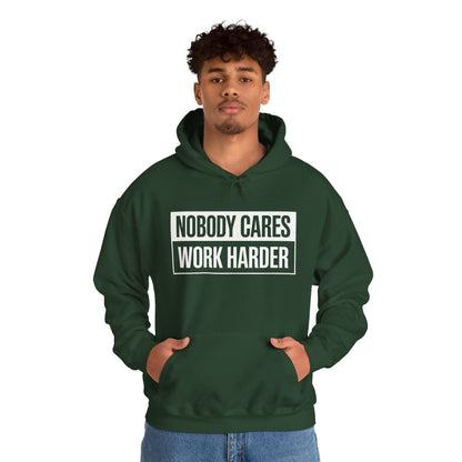 Nobody Cares Work Harder Fitness Workout Gym Gift Hoodie