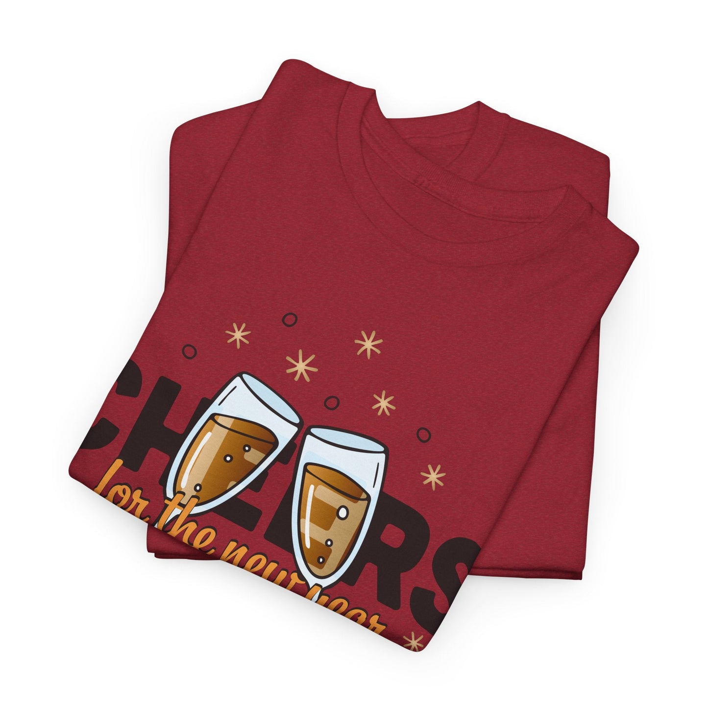Happy New Year Cheers T-Shirt Festive New Year’s Eve Party Tee for Men and Women
