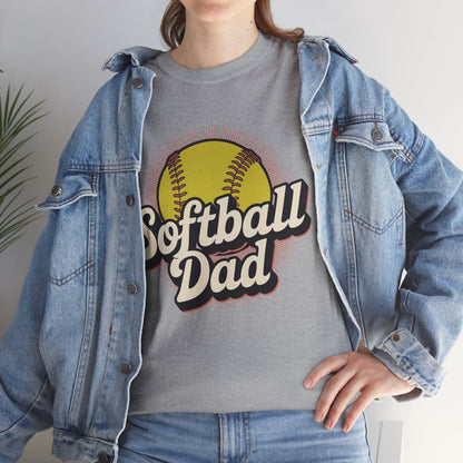 Funny Fathers Day Softball Dad Gift From Daughter Son Wife T-Shirt