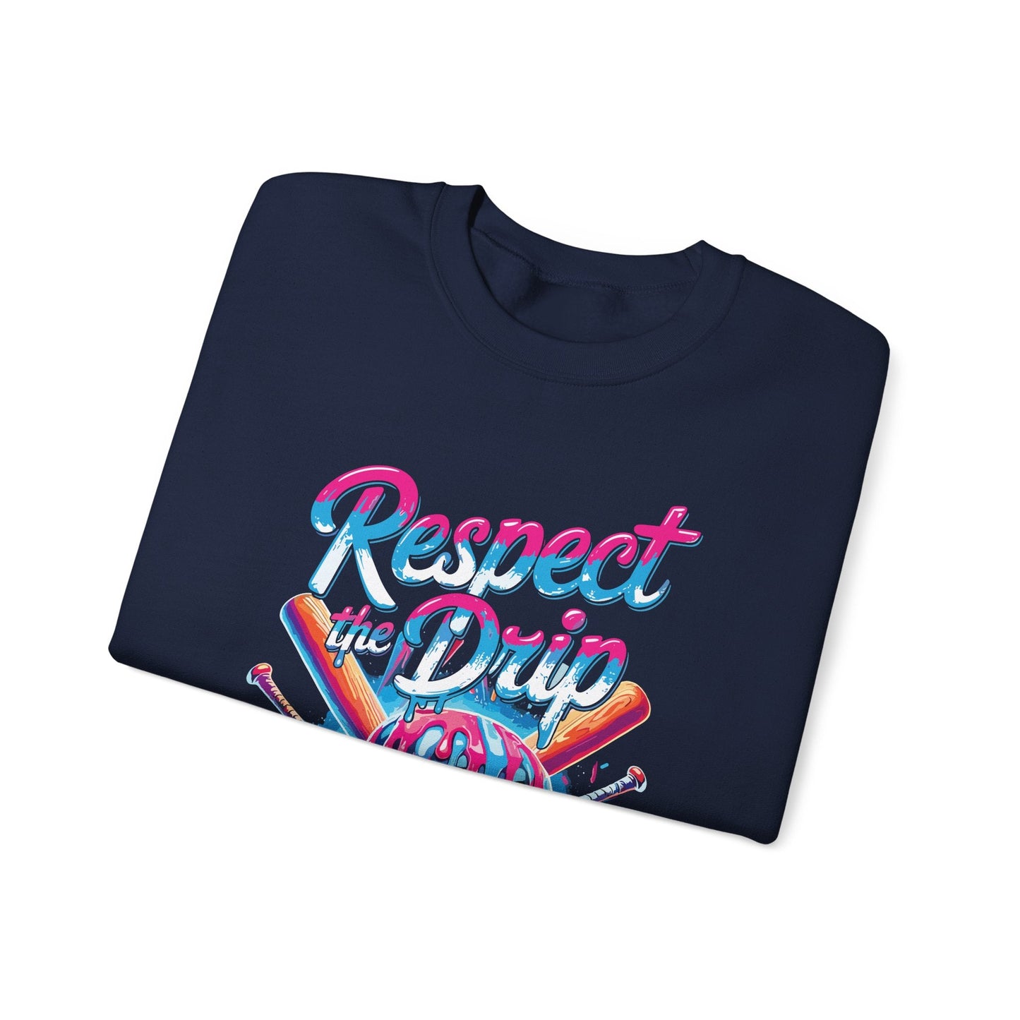 Baseball Drip For Boys Ice Cream Respect The Drip Baseball Sweatshirt